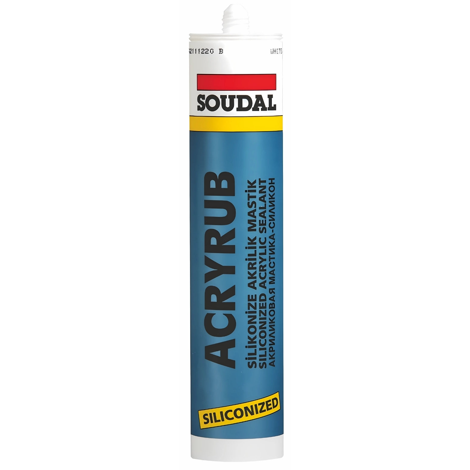 SOUDAL SİLİKONİZE MASTİK ANTRASİT 500 GR.